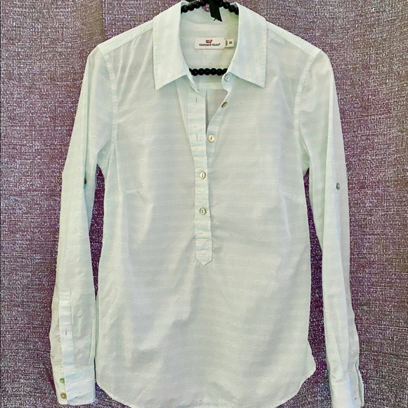 Vineyard Vines Click Dot Stripe Popover - Picture 2 of 6